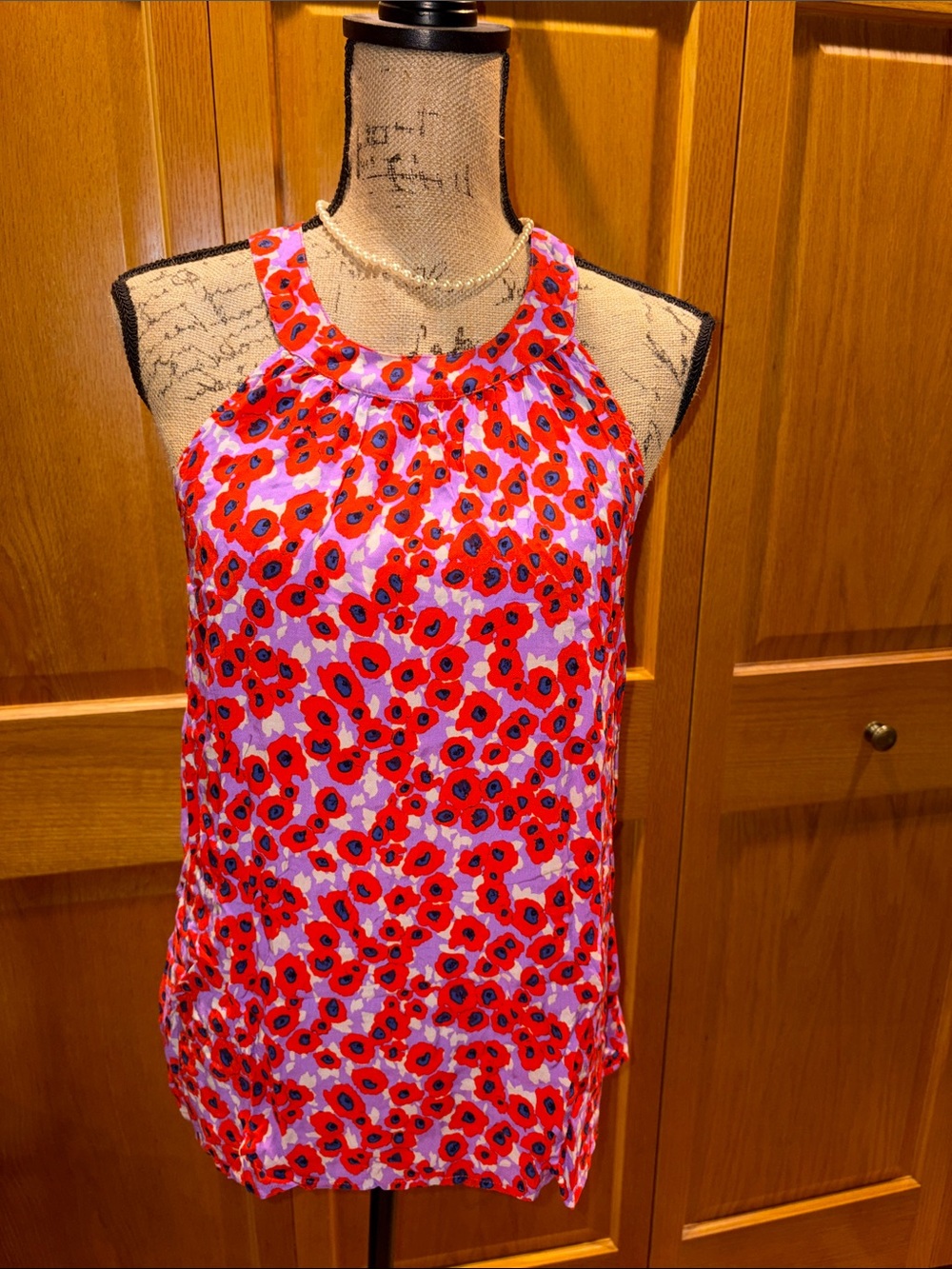 NWT SPLENDID halter/tie around summer pattern flowy top cute date fit cut out